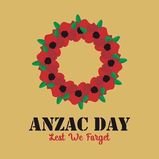 Ilustración del día de anzac