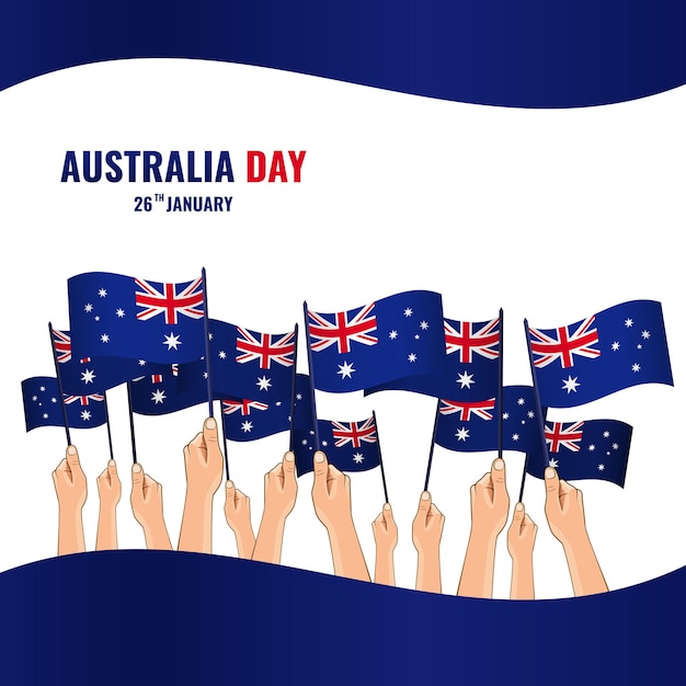 Vector ilustración del día de australia