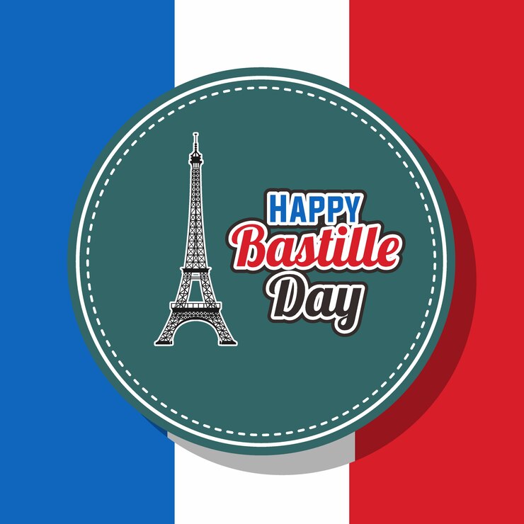 Vector ilustración del día de la bastilla
