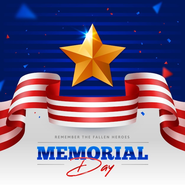 Ilustración del día conmemorativo de Gradient USA