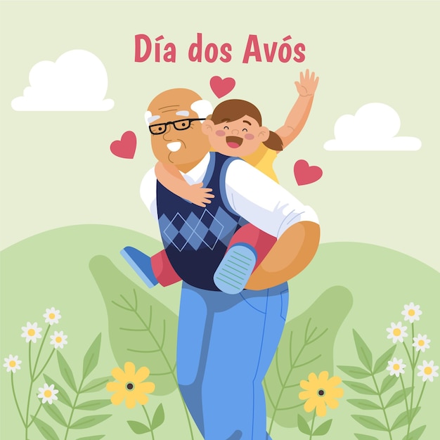 Ilustración de dia dos avos