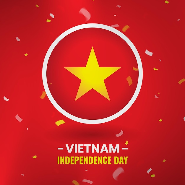 Vector ilustración del día de la independencia de vietnam