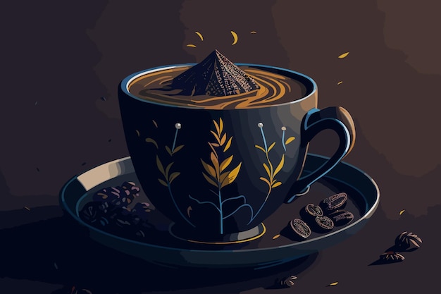 Ilustración del Día Internacional del Café