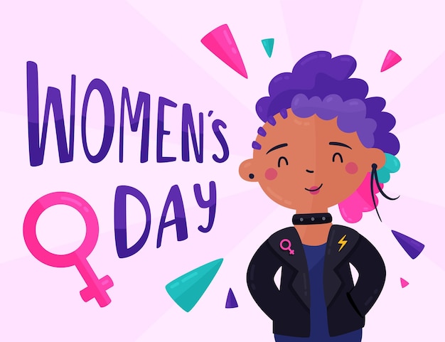 Ilustración del día internacional de la mujer