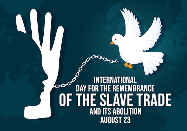 Ilustración del Día Internacional del Recuerdo de la Trata de Esclavos y su Abolición el 23 de agosto