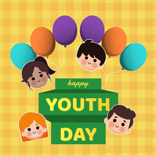 Ilustración del día de la juventud