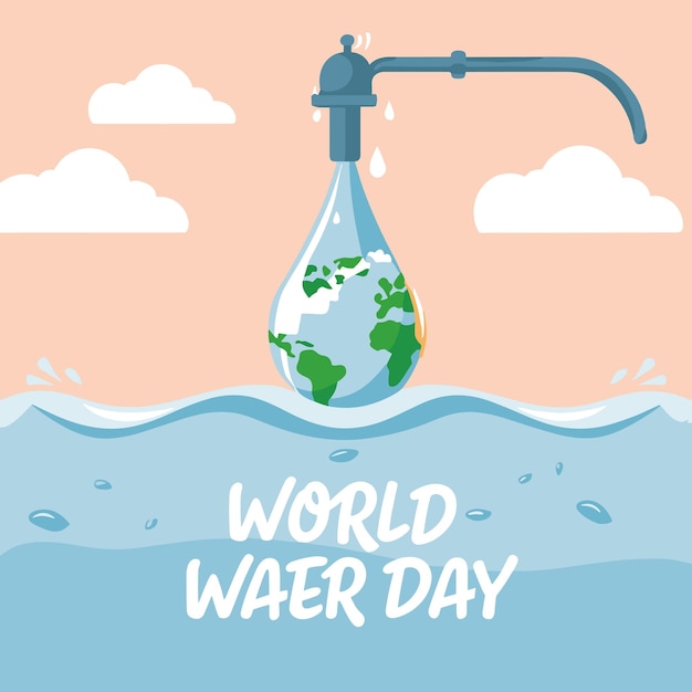 Ilustración del Día Mundial del Agua