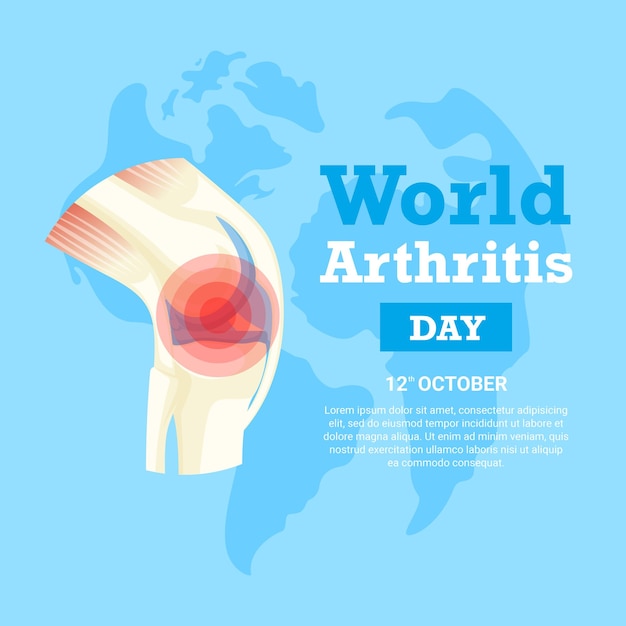 Ilustración del día mundial de la artritis