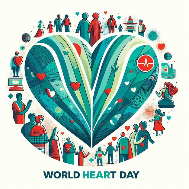 Ilustración del Día Mundial del Corazón