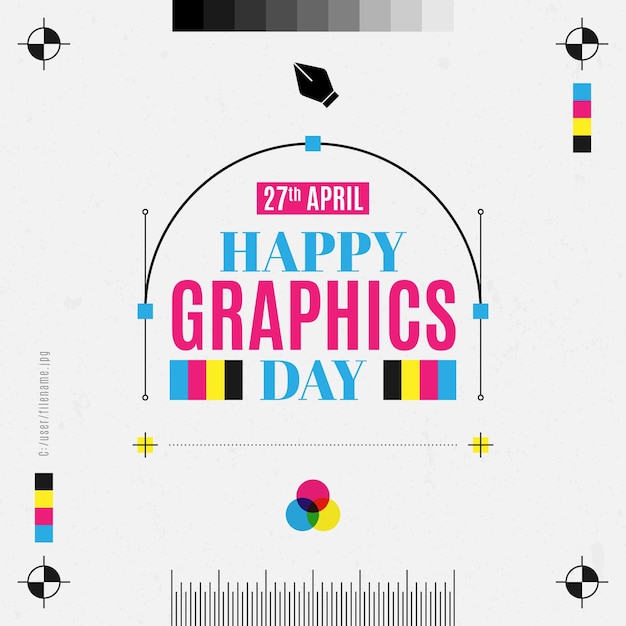 Ilustración del día mundial de los gráficos