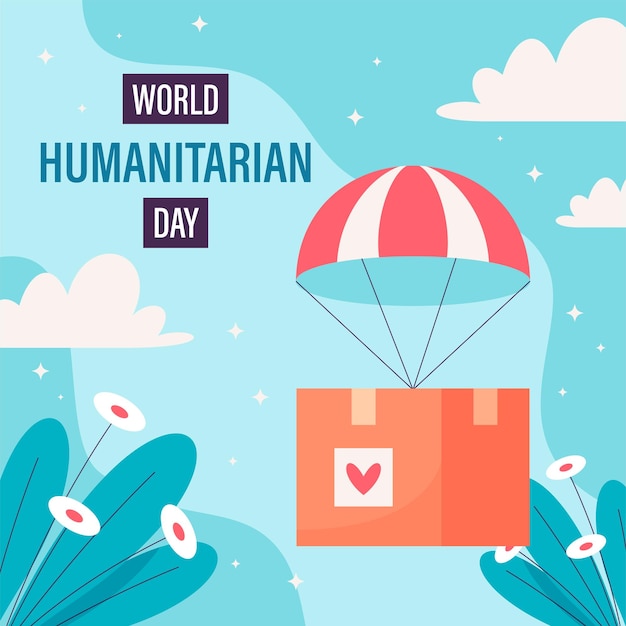 Ilustración del día mundial humanitario