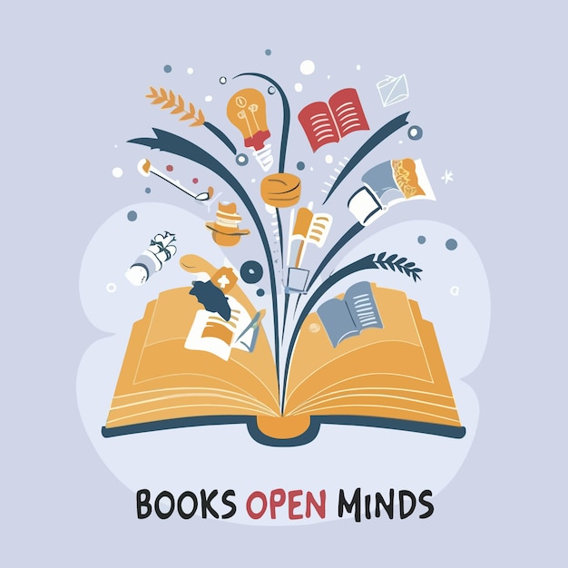 Ilustración para el Día Mundial del Libro
