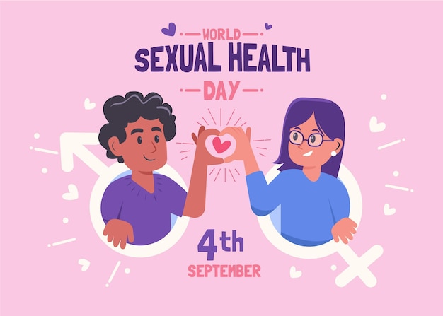 Ilustración del día mundial de la salud sexual