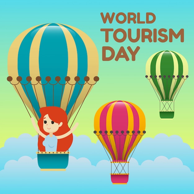 Ilustración del día mundial del turismo