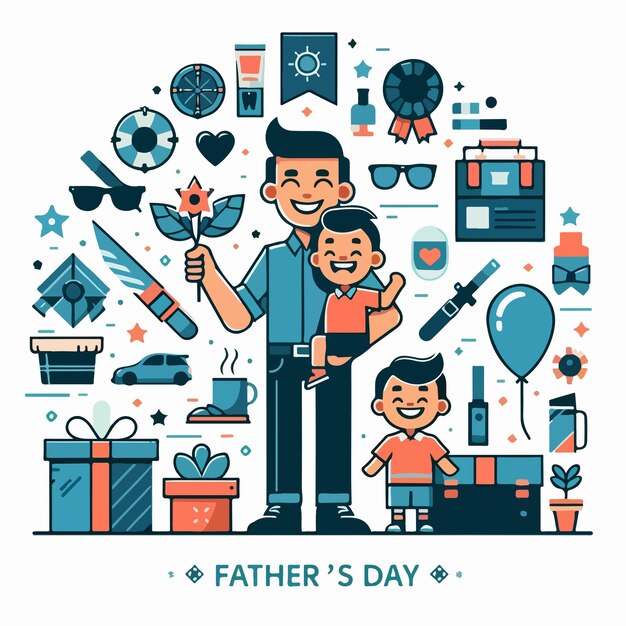 Vector ilustración del día del padre