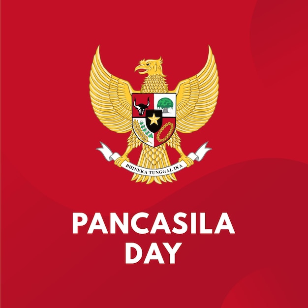 ilustración del día de pancasila