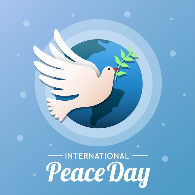 Ilustración de día de paz internacional
