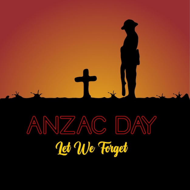 Ilustración del día del recuerdo de Anzac