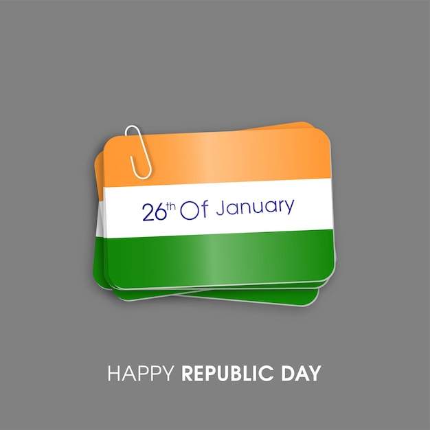 Ilustración del día de la república india 26 de enero