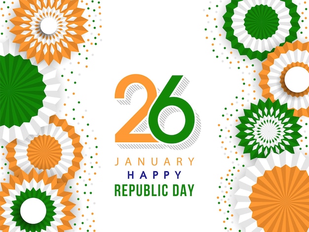 Ilustración del día de la república india 26 de enero