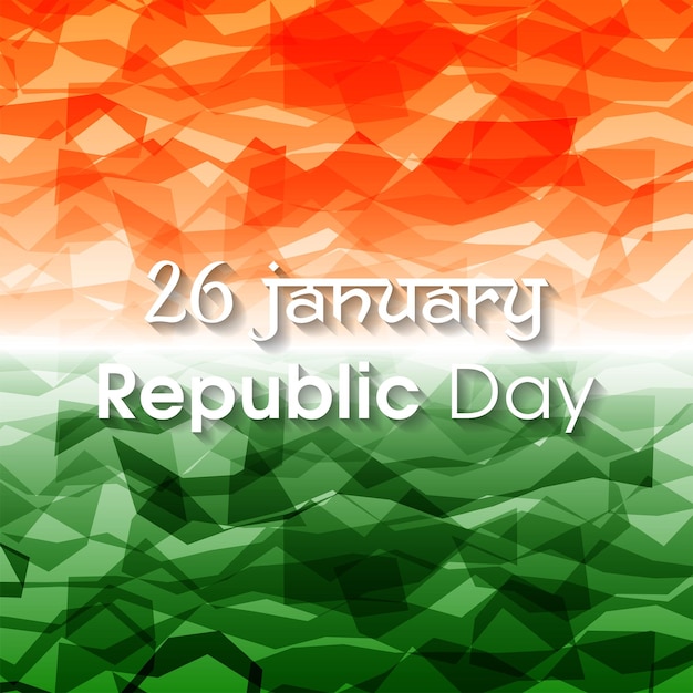 Vector ilustración del día de la república india 26 de enero