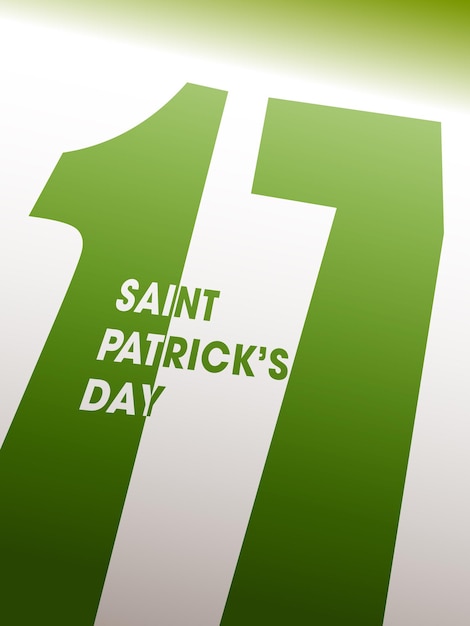 Ilustración del día de San Patricio 17 de marzo.