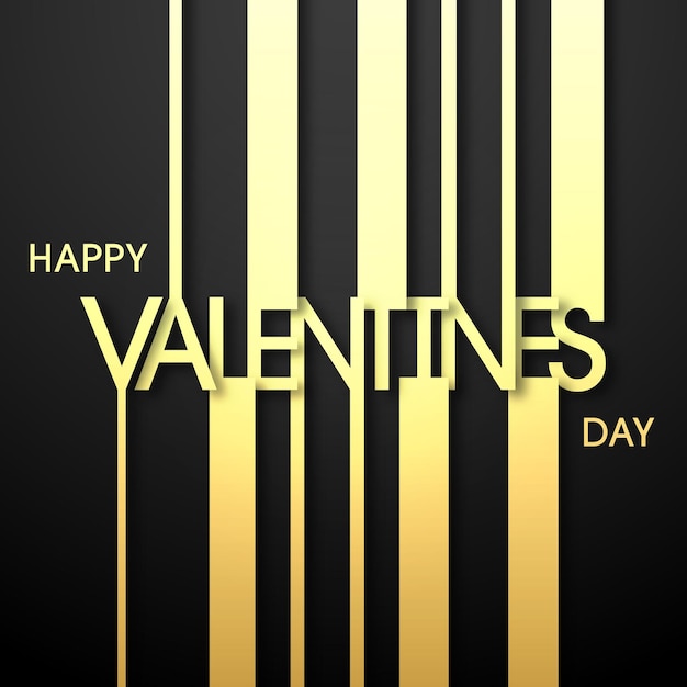Ilustración del día de San Valentín con hermosa caligrafía.