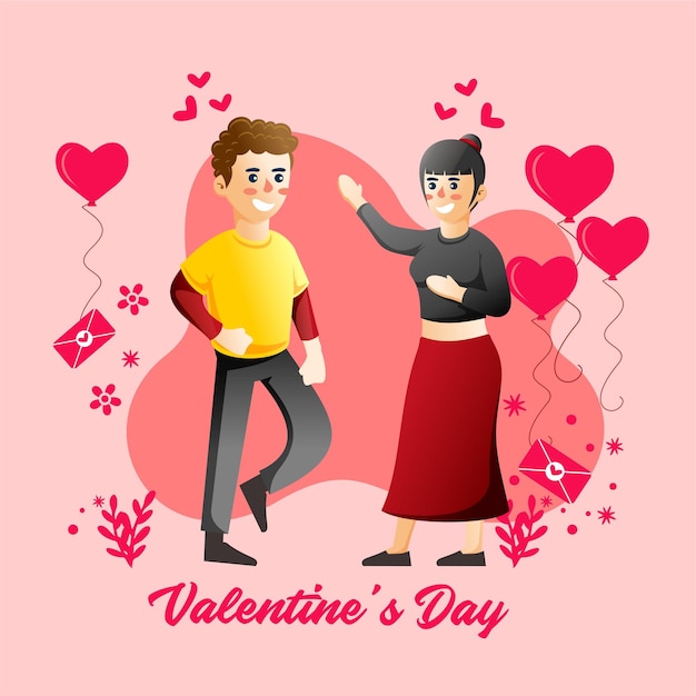 Ilustración del día de San Valentín