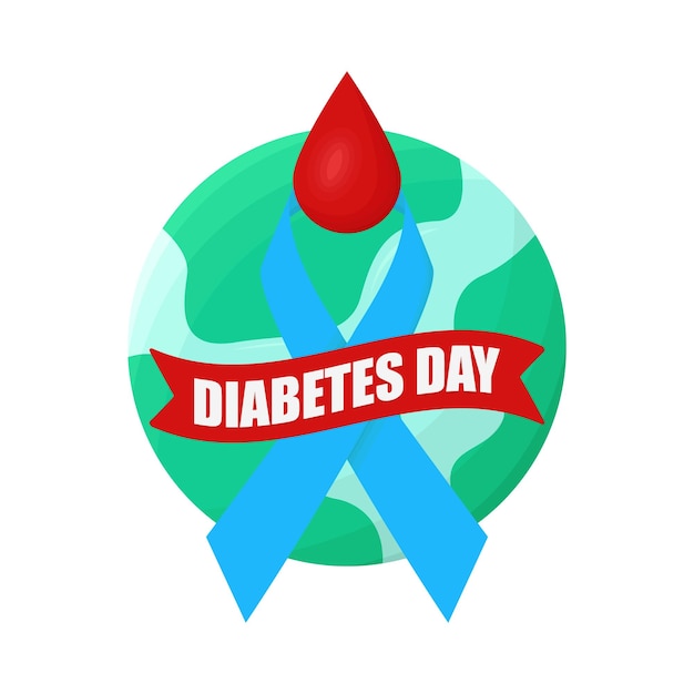 Vector ilustración de diabetes