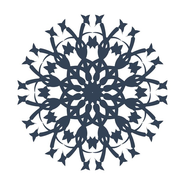 La ilustración dibujada a mano con adorno de mandala se puede usar para la tarjeta de felicitación impresa de la caja del teléfono textil, etc.