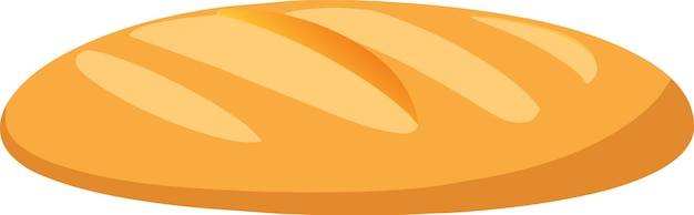 Ilustración dibujada a mano de una baguette recién horneada