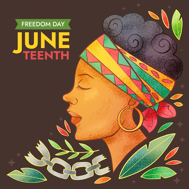 Ilustración dibujada a mano del día 19 de junio
