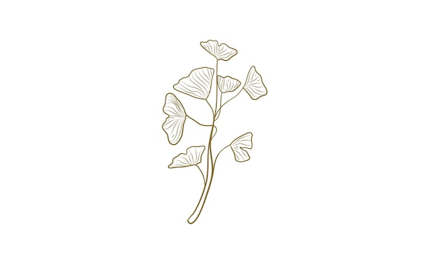 Ilustración dibujada a mano de la hoja