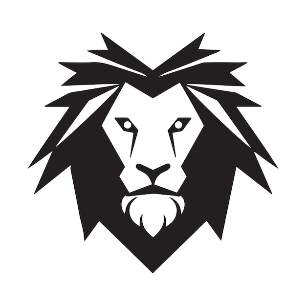 Ilustración dibujada a mano del logotipo de la mascota del león Adecuado para el fondo de pantalla del logotipo Fondo de la tarjeta Ilustración del libro Diseño de la camiseta Cubierta de la etiqueta engomada, etc.