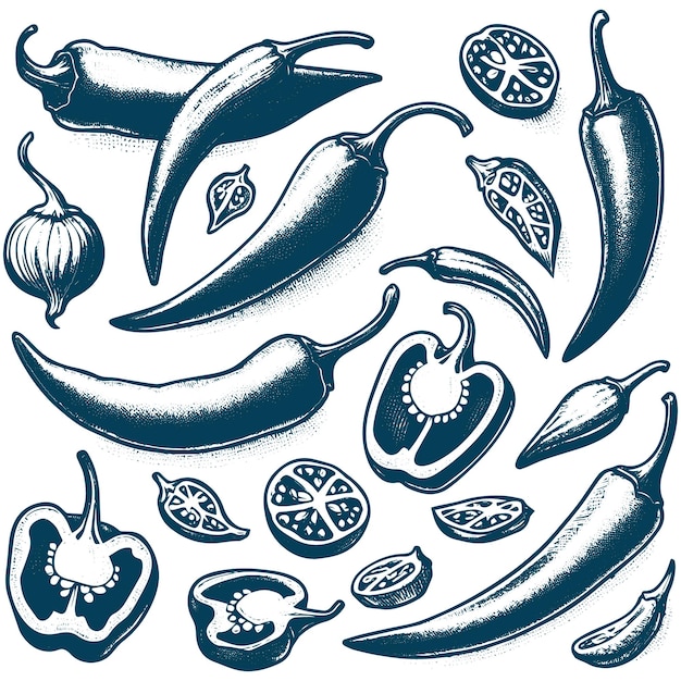 Ilustración de dibujo de alimentos dibujada a mano