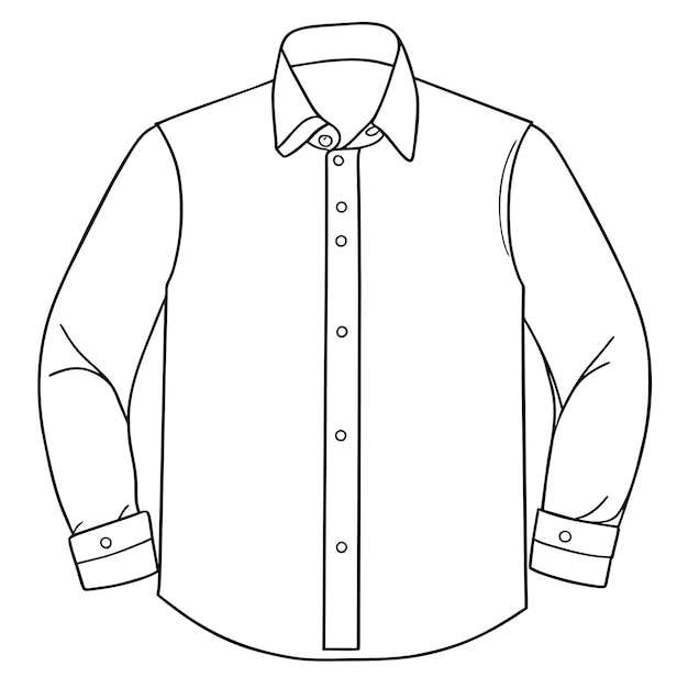 Vector ilustración de dibujo de camisa dibujada a mano