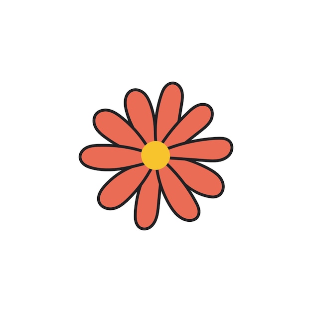 ilustración dibujo floral botánico lirio de verano flor de hoja diseño de jardín sp decorativo