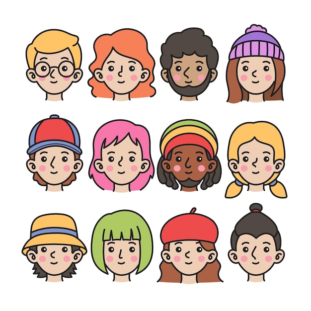 Ilustración del dibujo de retrato de Avatar