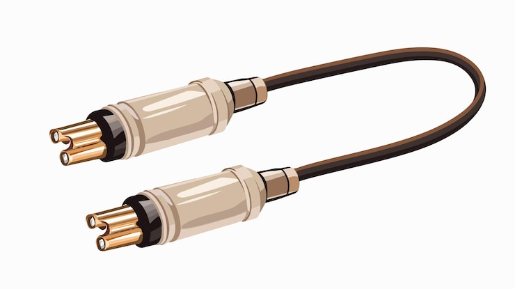 Vector ilustración de dibujo vectorial de cables de dibujos animados para proyectos de diseño