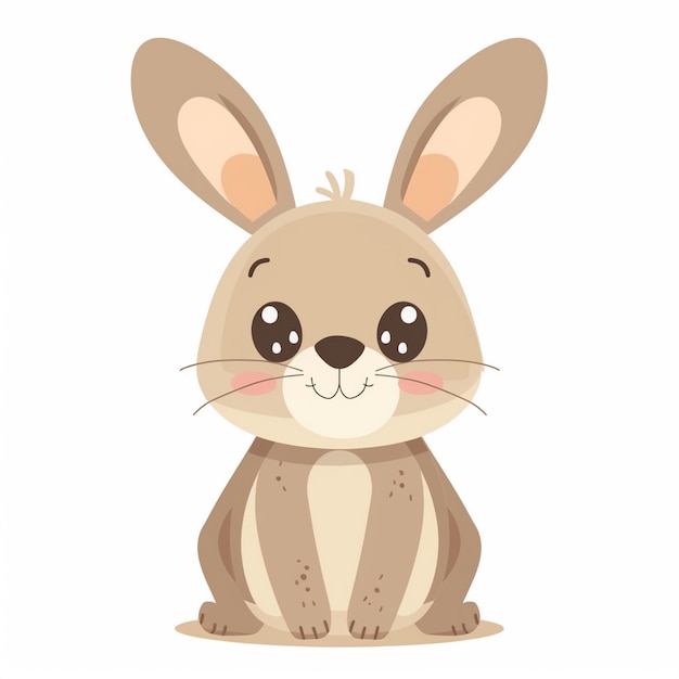Ilustración de dibujos animados de animales lindos diseño vectorial de personajes de bebé colección de impresión de fondo
