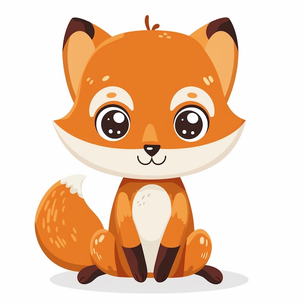 Ilustración de dibujos animados de animales lindos diseño vectorial de personajes de bebé colección de impresión de fondo