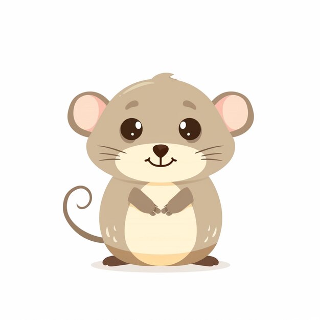 Ilustración de dibujos animados de animales lindos diseño vectorial de personajes de bebé colección de impresión de fondo