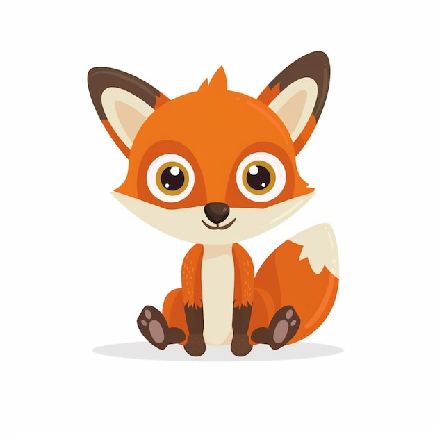 Ilustración de dibujos animados de animales lindos diseño vectorial de personajes de bebé colección de impresión de fondo