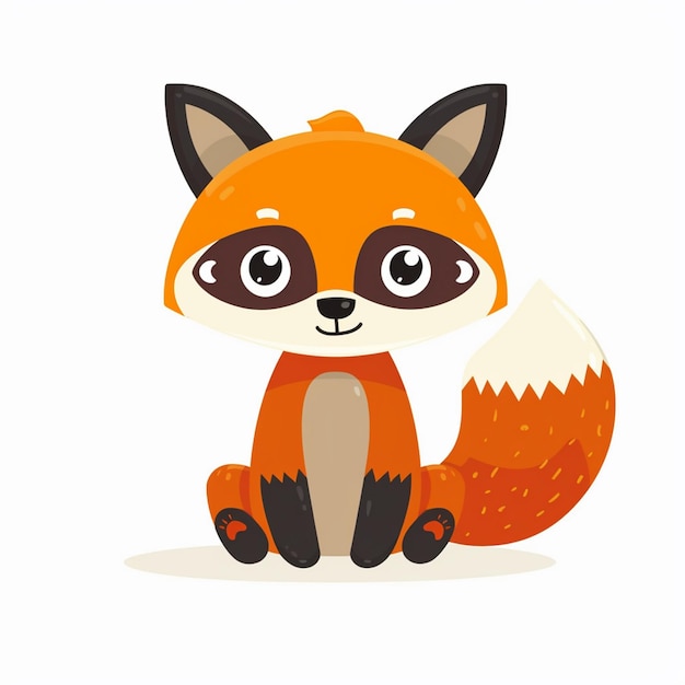 Ilustración de dibujos animados de animales lindos diseño vectorial de personajes de bebé colección de impresión de fondo