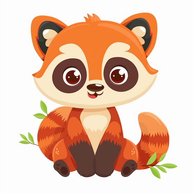 Ilustración de dibujos animados de animales lindos diseño vectorial de personajes de bebé colección de impresión de fondo