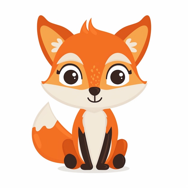 Ilustración de dibujos animados de animales lindos diseño vectorial de personajes de bebé colección de impresión de fondo