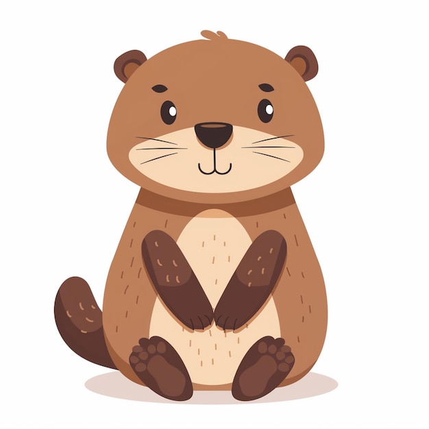 Ilustración de dibujos animados de animales lindos diseño vectorial de personajes de bebé colección de impresión de fondo