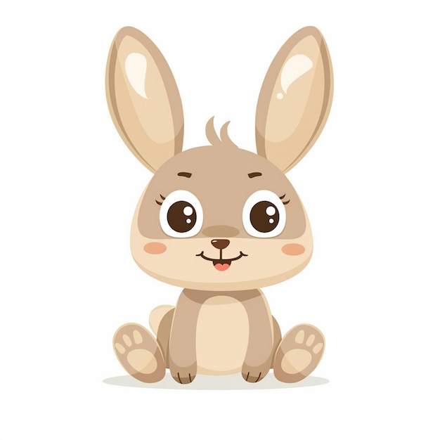 Ilustración de dibujos animados de animales lindos diseño vectorial de personajes de bebé colección de impresión de fondo