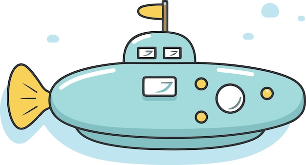 una ilustración de dibujos animados de un avión alienígena azul con una tapa azul