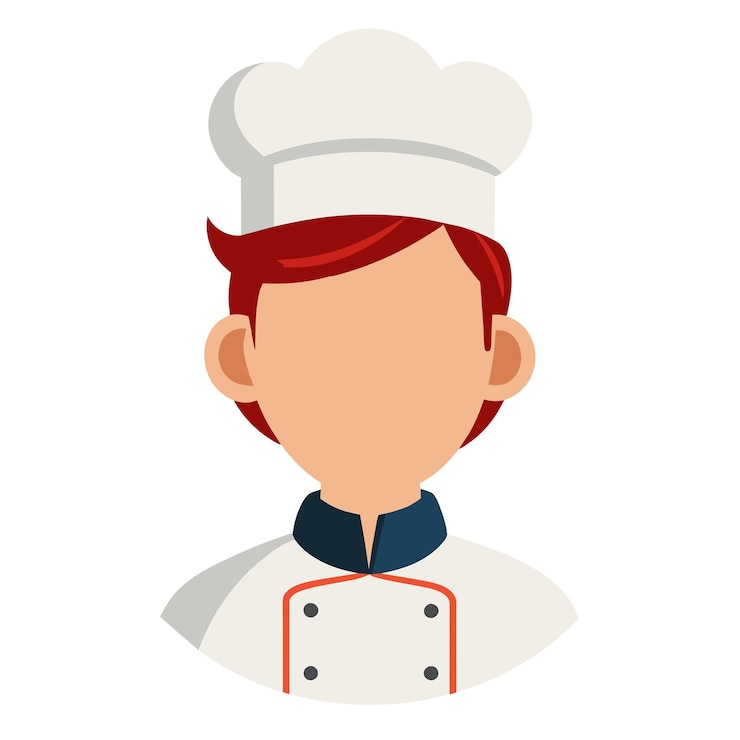 Vector ilustración de dibujos animados del chef